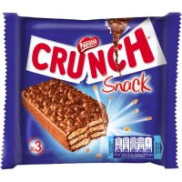 Nestle Crunch Snack x3 vahvlibatoon šokolaadis 99g | Multum