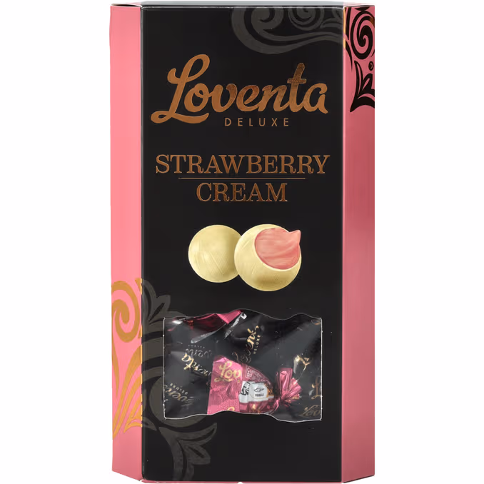 LOVENTA pralineee šokolaadikomm maasikakreemiga Deluxe 130g | Multum