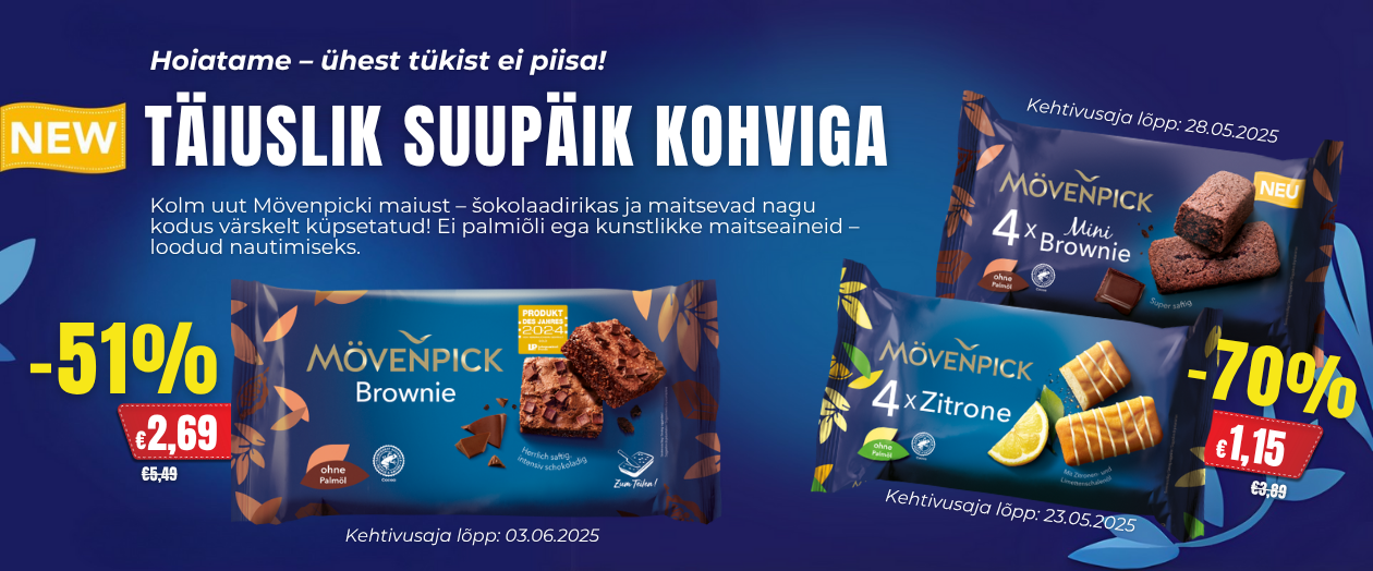 MULTUM, MOVENPICK, küpsetised, maiustused