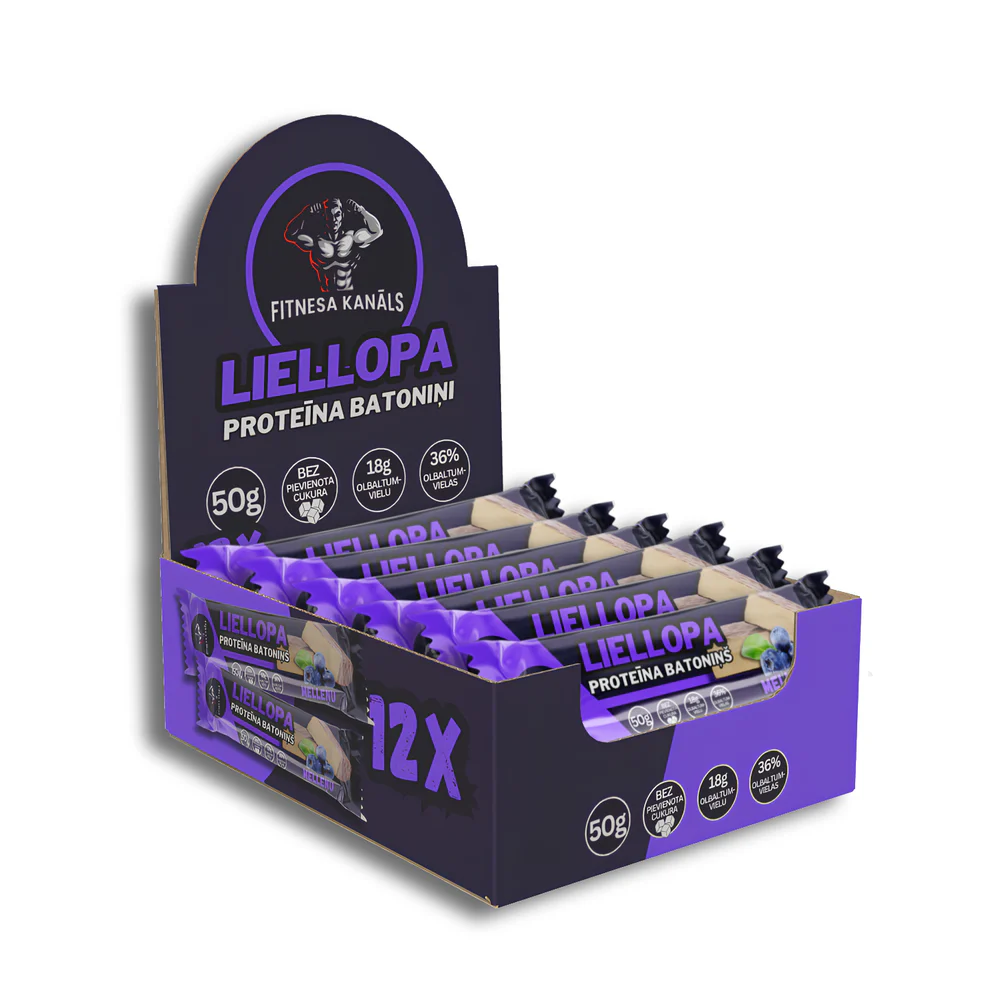 FITNESS CHANNEL Mustikamaitseline veiseliha valgubatoon 50g | Multum