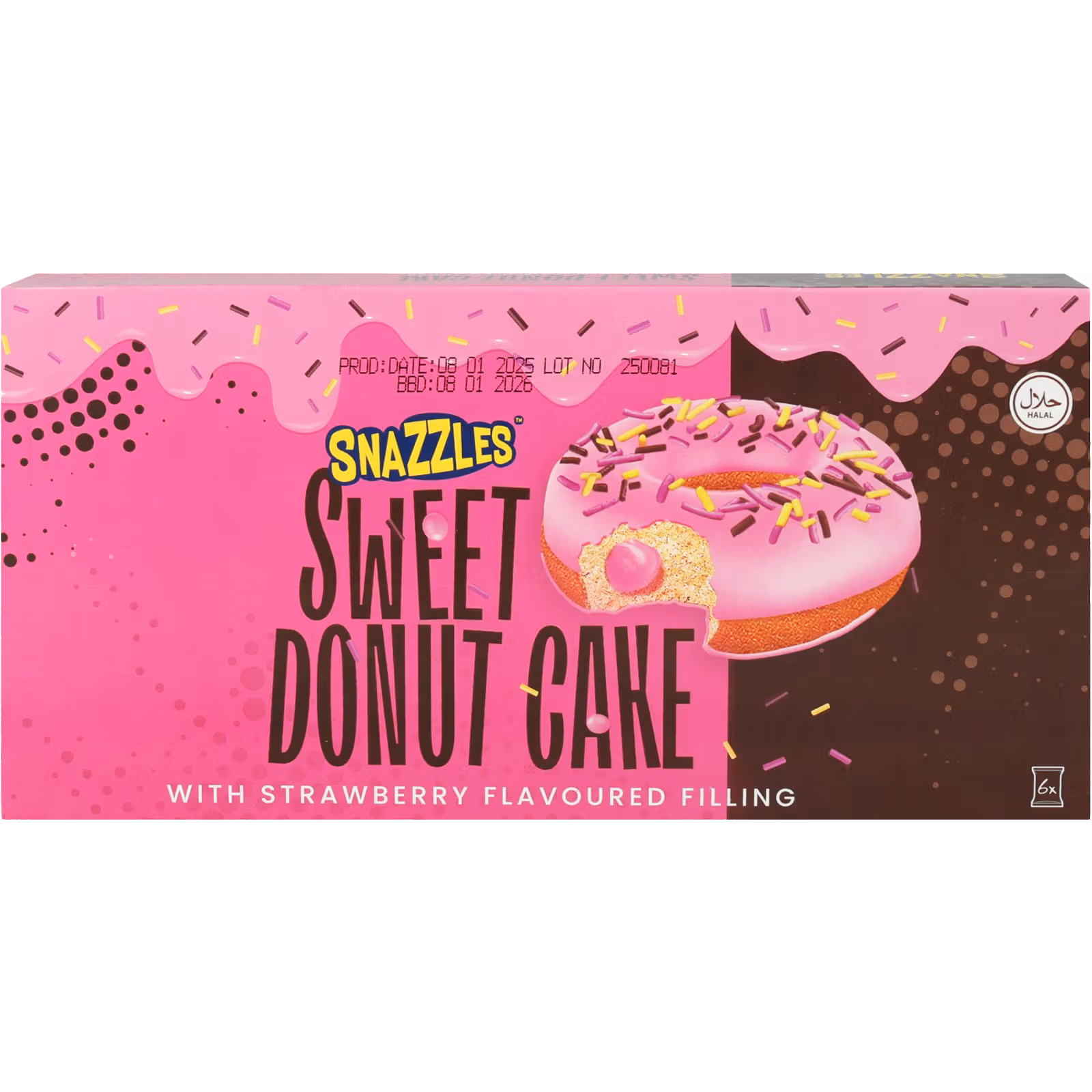 SNAZZLES SweetDonut Sõõrik maasikatäidisega 240g | Multum