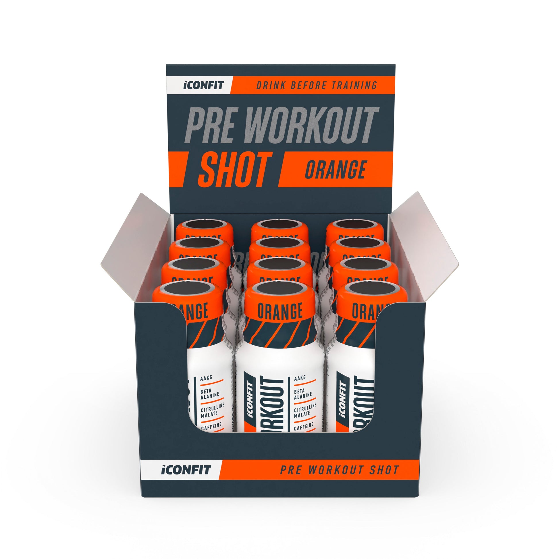 ICONFIT Pre-Workout apelsinimaitseline jook 60ml | Multum