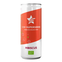 I AM SUPERSODA gaseeritud looduslik mittealkohoolne jook hibiski maitsega 250ml | Multum