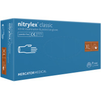 Mercator nitrilex® puudrivabad nitriilkindad, sinine, XL suurus 100 tk | Multum