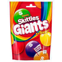 Skittles Giants puuviljamaitselised näritavad dražeed 141g | Multum