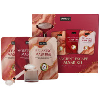 Sence näohoolduskomplekt - 3 näomaski, näomassaaži rull | Multum