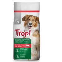 Troopiline kuivtoit veiselihaga koertele 3kg | Multum