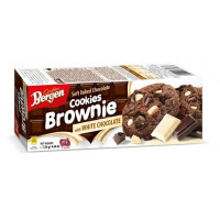 BERGAN brownie küpsised piimašokolaadi ja valge šokolaadi tükkidega 126g | Multum