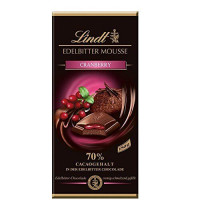 LINDT mõru šokolaad tumeda šokolaadi vahu ja jõhvikatäidisega 150g | Multum