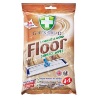 GREEN SHIELD niisked salvrätikud puit- ja laminaatpõrandate puhastamiseks 30 tk | Multum