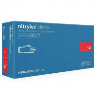 Mercator nitrylex® puudrivabad nitriilkindad, sinine, L suurus 100 tk | Multum