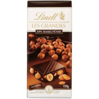 LINDT Les Grandes tume šokolaaditahvel tervete sarapuupähklitega 150g | Multum