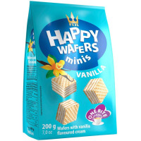 HAPPY DAYS MINIS vahvlid vaniljekreemiga 200g | Multum