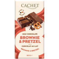 CACHET piimašokolaaditahvel brownie ja kringlitükkidega 180g | Multum