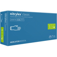 Mercator nitrylex® nitriilkindad ilma pulbrita, sinine, S suurus 100tk | Multum