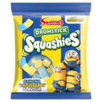SWIZZELS Drumstick Squashies MIinions banaani ja mustikakommidega 120 g | Multum