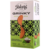 JOKERS GRINKY röstsai hapukoore ja tilli maitsega 90 g | Multum