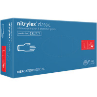 Mercator nitrylex® puudrivabad nitriilkindad, sinised, L, suurus 100tk | Multum