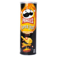 PRINGLES Super Hot tšilli-, sidruni- ja krabimaitselised kartulikrõpsud 110g | Multum