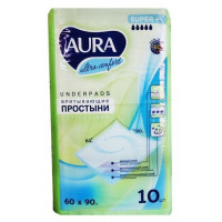 AURA Ultra Comfort ühekordsed voodilinad 60x90cm 10 tk | Multum