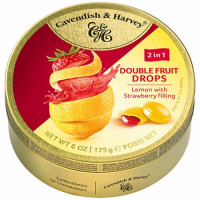C&H Double Fruits sidrunidražeed maasikatäidisega 175g | Multum