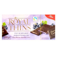 Royal Thins šokolaadid mustsõstratäidisega 200g | Multum