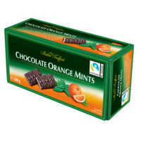 Maitre Truffout tumeda šokolaadi tahvlid apelsini ja piparmündi täidisega 200g | Multum