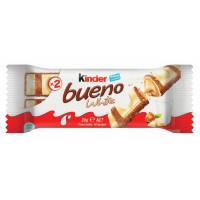 Ferrero Kinder Bueno WHITE valge šokolaaditahvel 39g | Multum