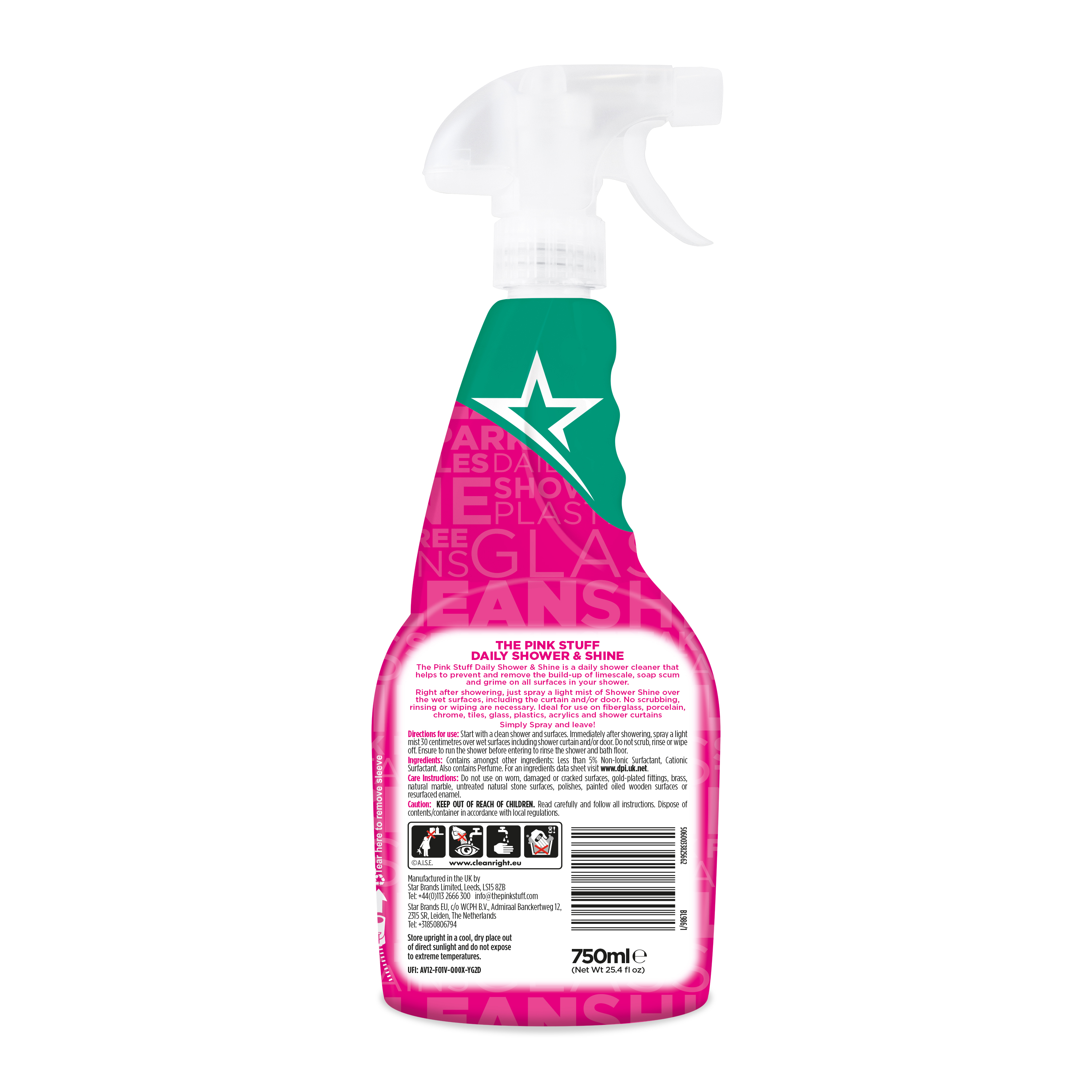 THE PINK STUFF vannitoa puhastusvahend igapäevaseks kasutamiseks 750ml | Multum