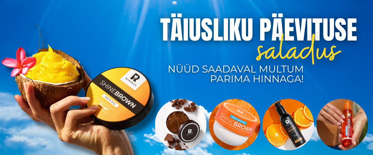MULTUM, ByRokko, Shine Brown, päikesekreemid, päikeseõlid