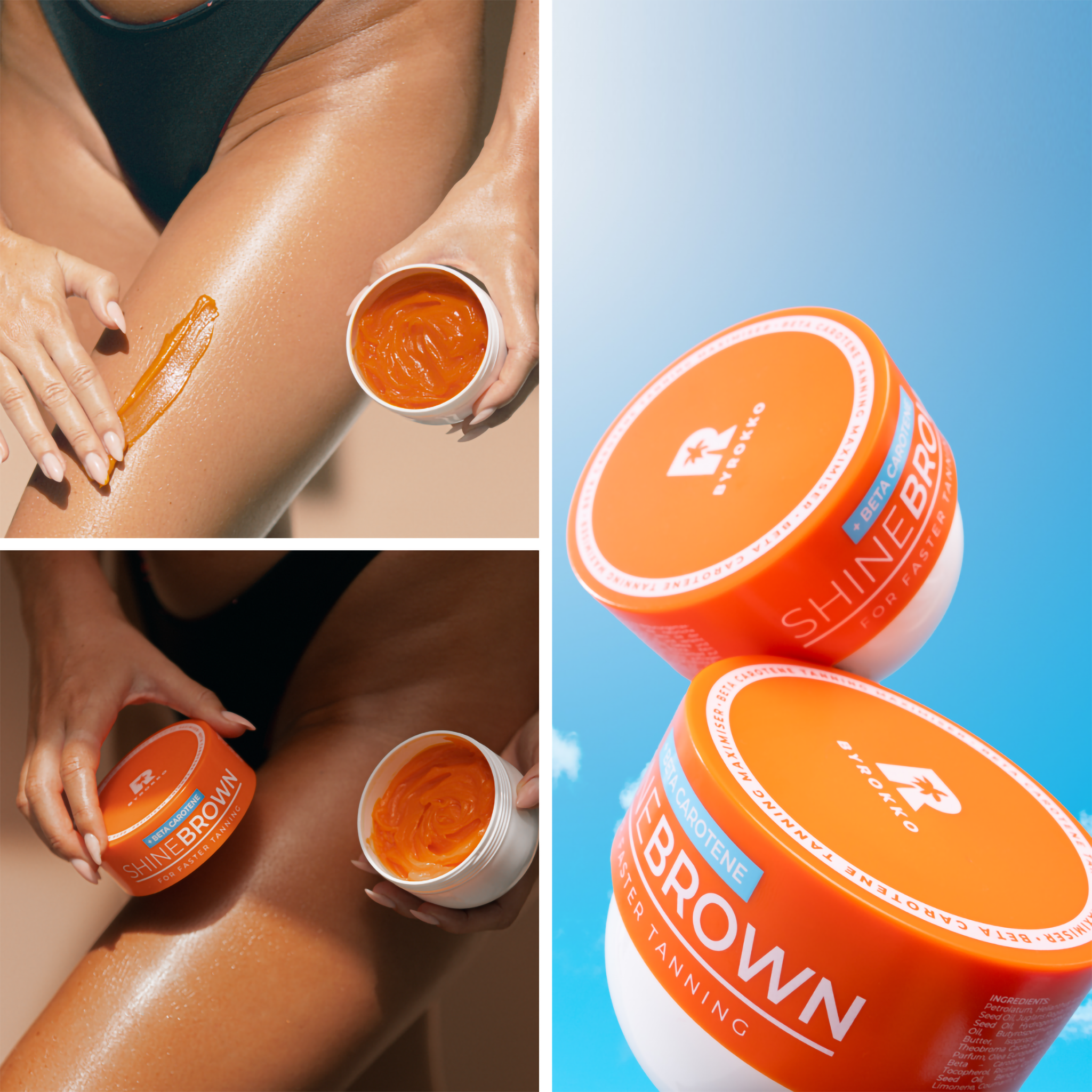 SHINE BROWN päevituskreem beetakaroteeniga 200ml | Multum