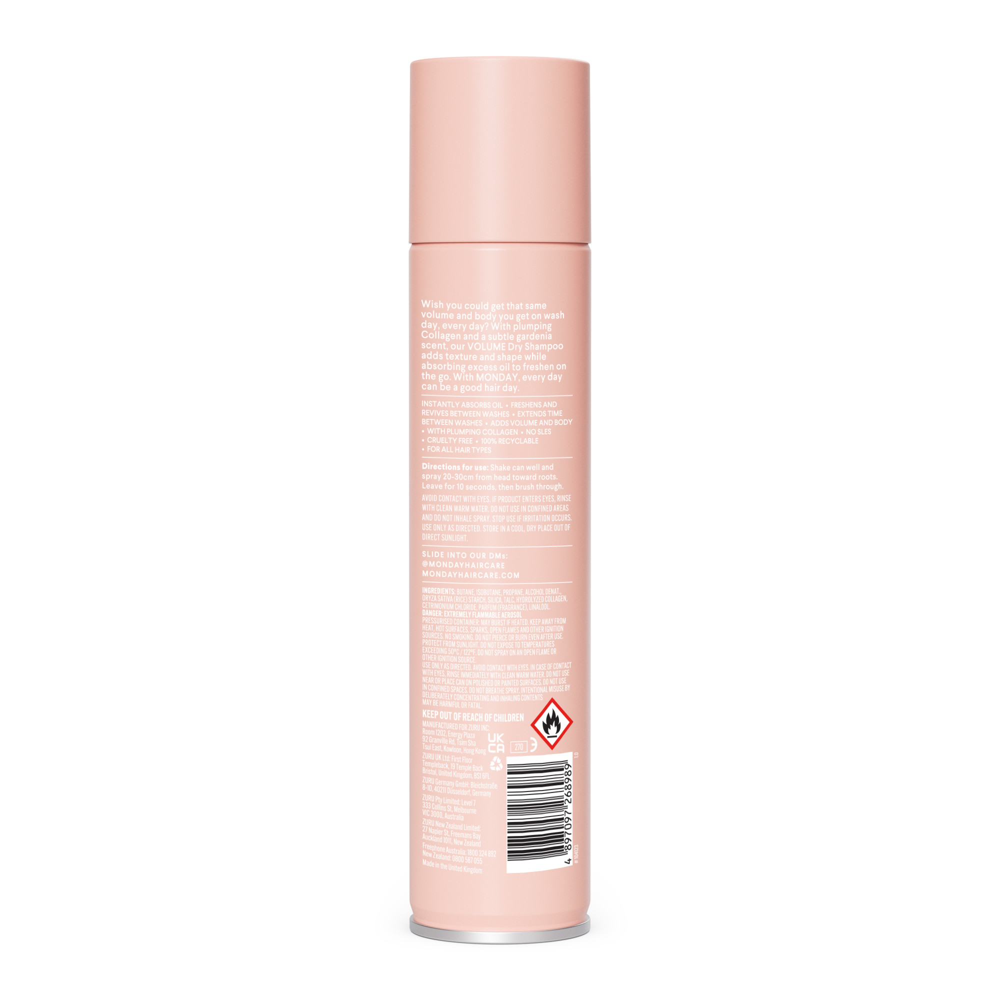 MONDAY Volume kuivšampoon juuste volüümile 200ml | Multum