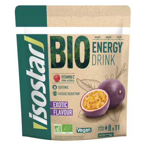 Isostar BIO Energy Drink isotooniline süsivesikute joogipulber eksootilise puuvilja maitsega 440g | Multum