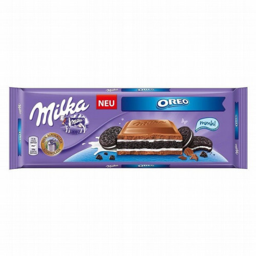 Milka Oreo ümar piimašokolaad Oreo küpsise täidisega 280g | Multum