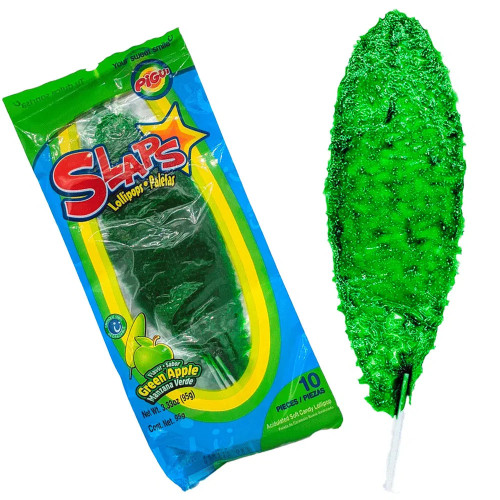 Slaps Green Apple õunamaitseline pulgakomm 100g | Multum