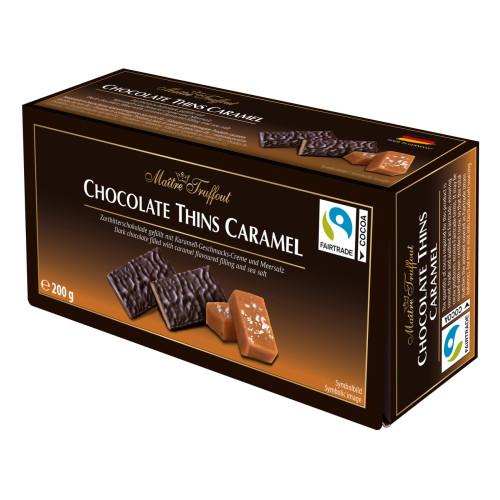 Maitre Truffout tumeda šokolaadi tahvlid soolakaramelltäidisega 200g | Multum