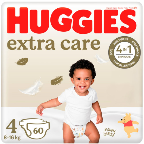 Huggies Extra Care mähkmed #4 8-16kg, 60 tk | Multum