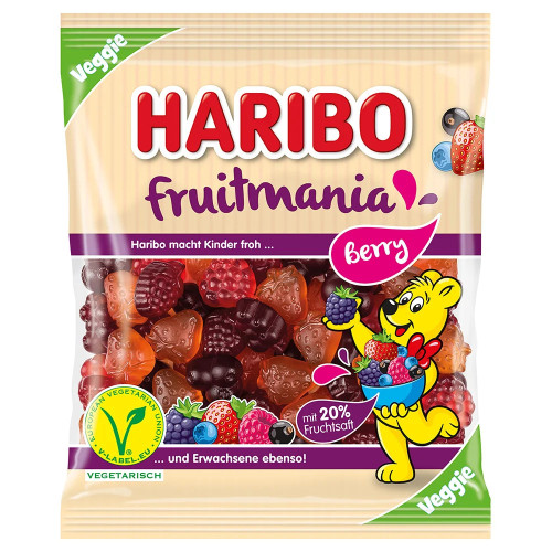 Haribo Fruitmania Berry marjamaitselised tarretiskommid 175g | Multum