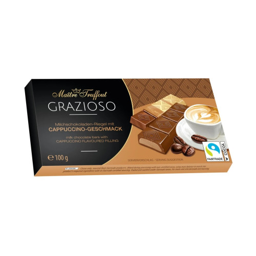 Maitre Truffout Grazioso piimašokolaad cappuccino kreemitäidisega 100g | Multum