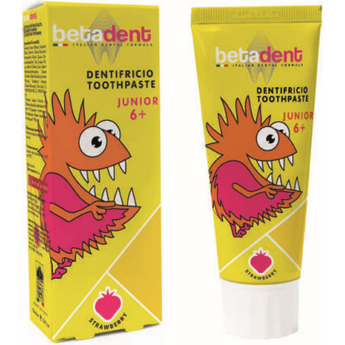 Betadent Junior maasika maitsega hambapasta lastele vanuses 6+ aastat 75ml | Multum