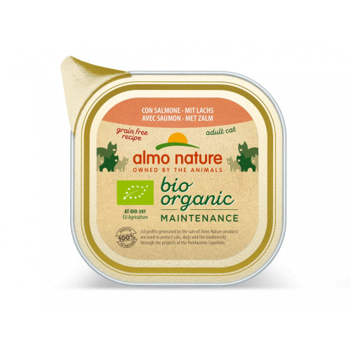 Almo Nature Bio Organic märgtoit lõhega kassidele 85g | Multum