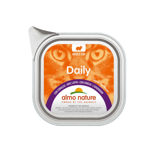 Almo Nature Daily märgtoit küülikulihaga kassidele 100g | Multum