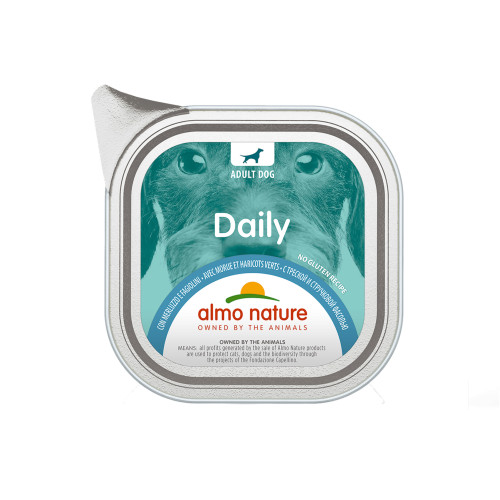 Almo Nature Daily märgtoit tursa ja roheliste ubadega koertele 100g | Multum