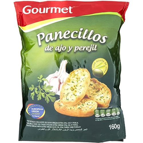 Gourmet Panecillos küüslaugu riivsai oliiviõli ja peterselliga 160g | Multum