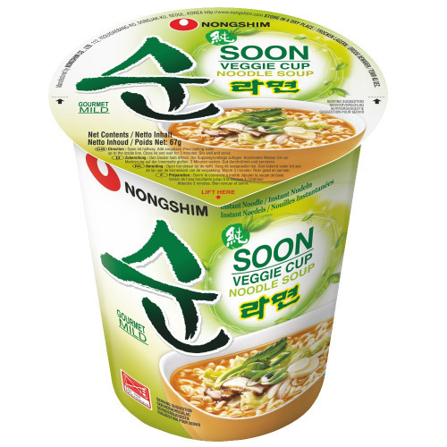Nongshim taimne nuudlisupp veganitele 67 g | Multum