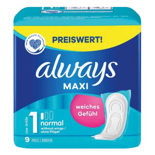 Always Maxi hügieenisidemed (Tavalised) 9 tk | Multum