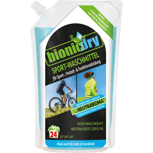 Pesupesuvahend BionicDry Sport spordiriietele 906 ml, 24x | Multum