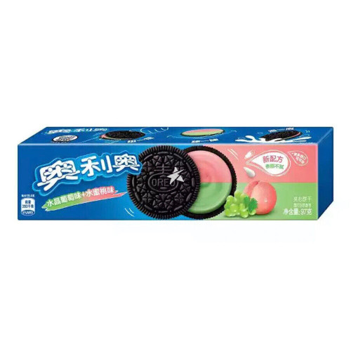 Oreo küpsised viinamarja ja virsiku maitsega 97g | Multum