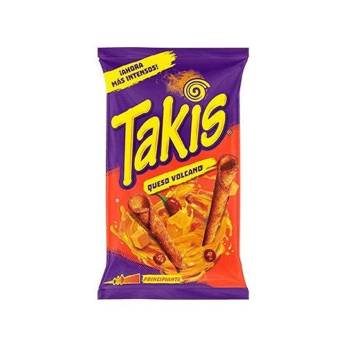 Takis Queso Volcano maisikrõpsud juustu ja tšilli maitsega, 100g | Multum