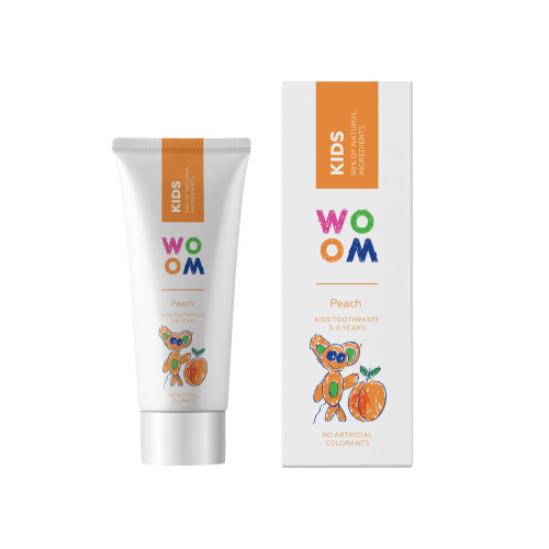 WOOM Kids Peach hambapasta 3-8g 50ml | Multum